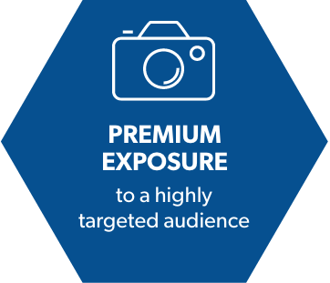 Premium Exposure to a highly target audience